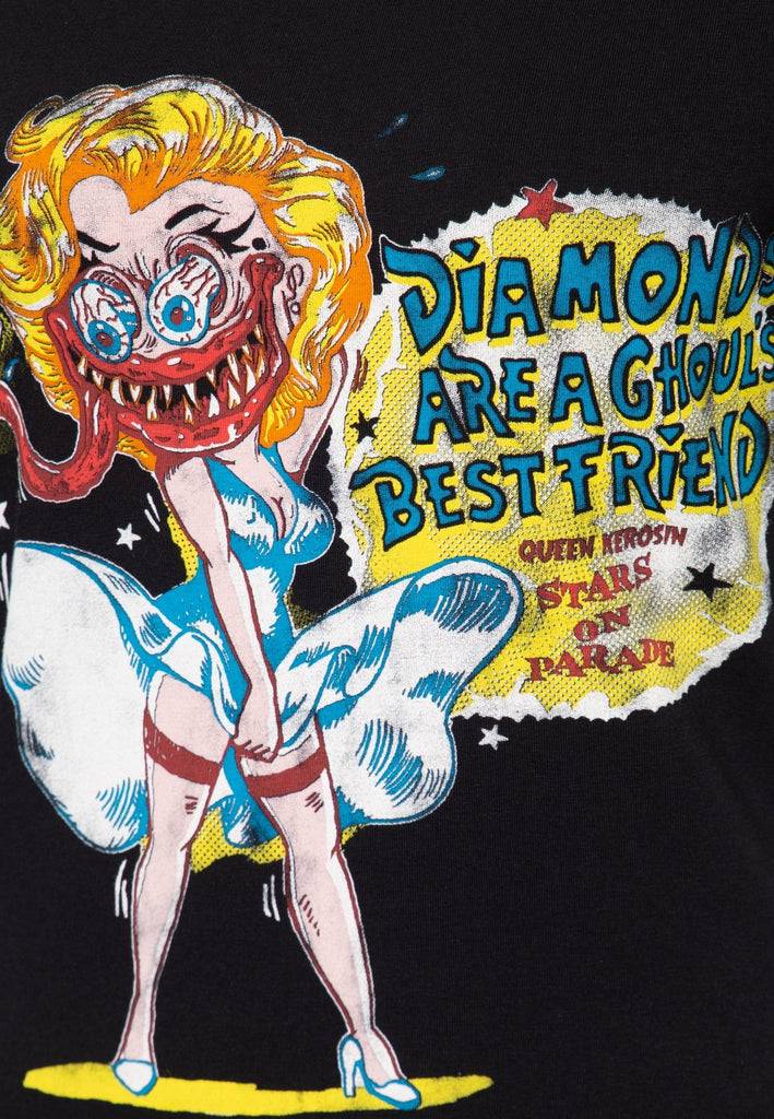 Queen Kerosin Monster T-Shirt mit Frontprint «Diamonds» 2025