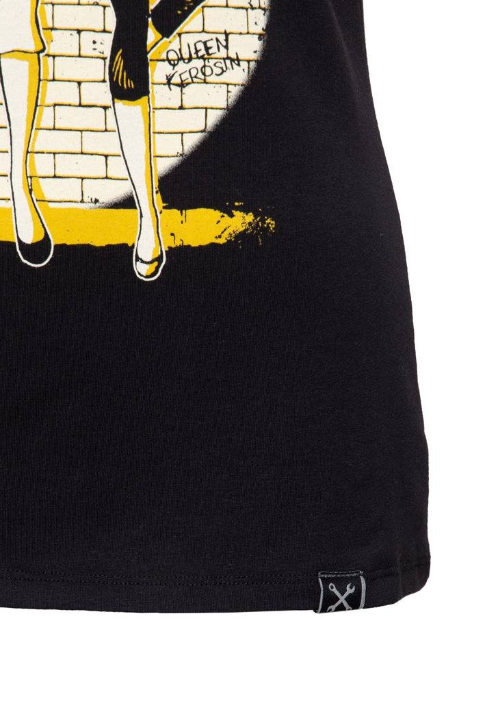 Queen Kerosin Print T-Shirt im Slim Fit «Girl Gang» Online