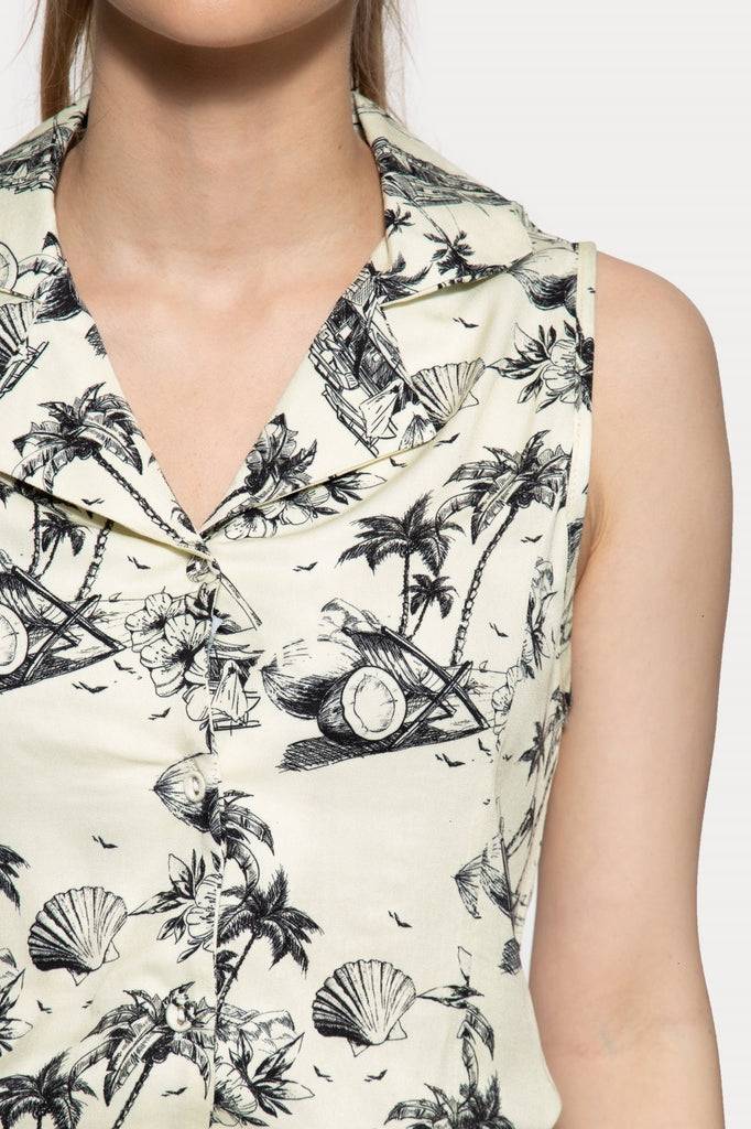 Queen Kerosin 50s Style Playsuit Schlussverkauf