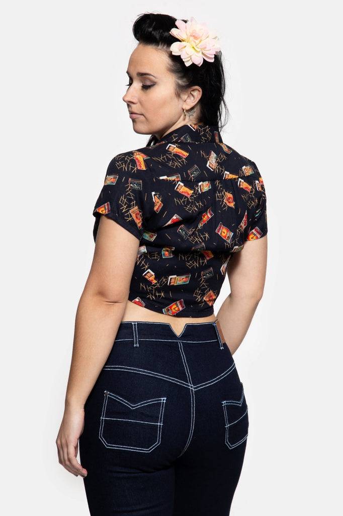 Queen Kerosin Knotenbluse Fabrik Onlineshop