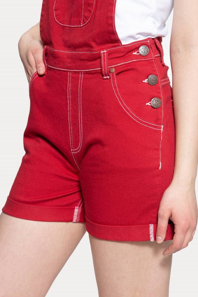 Queen Kerosin Denim Latz-Shorts Black Friday