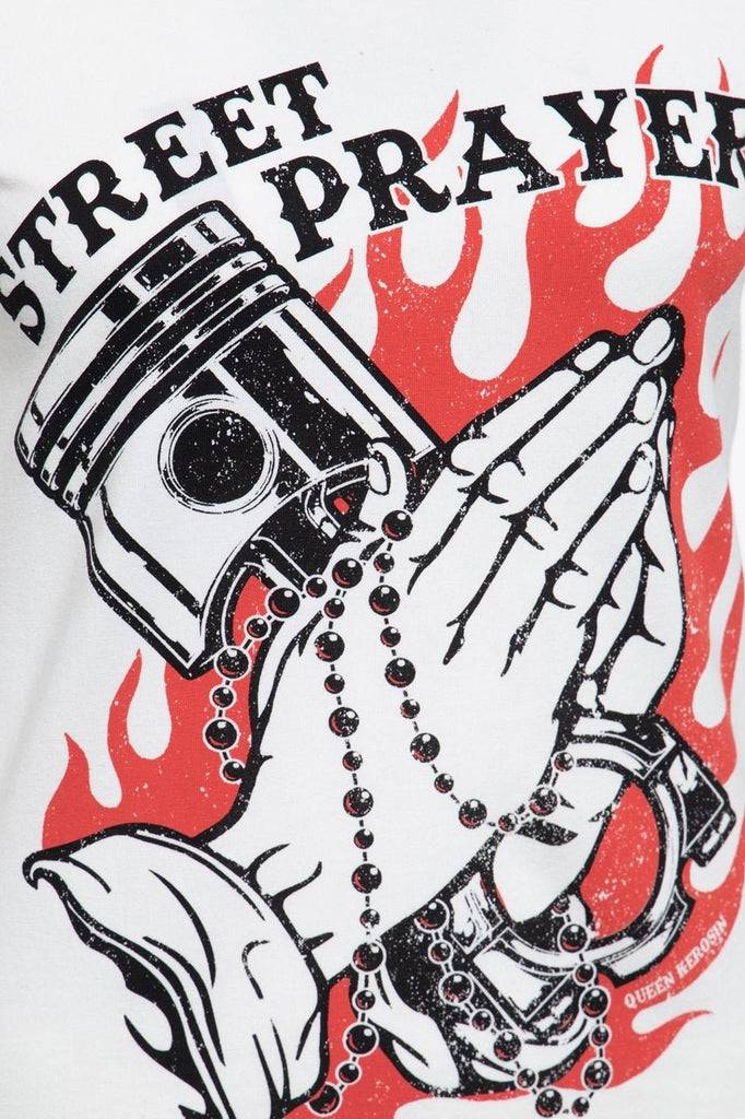 Queen Kerosin T-Shirt mit Frontprint «Street Prayer» Osterangebot