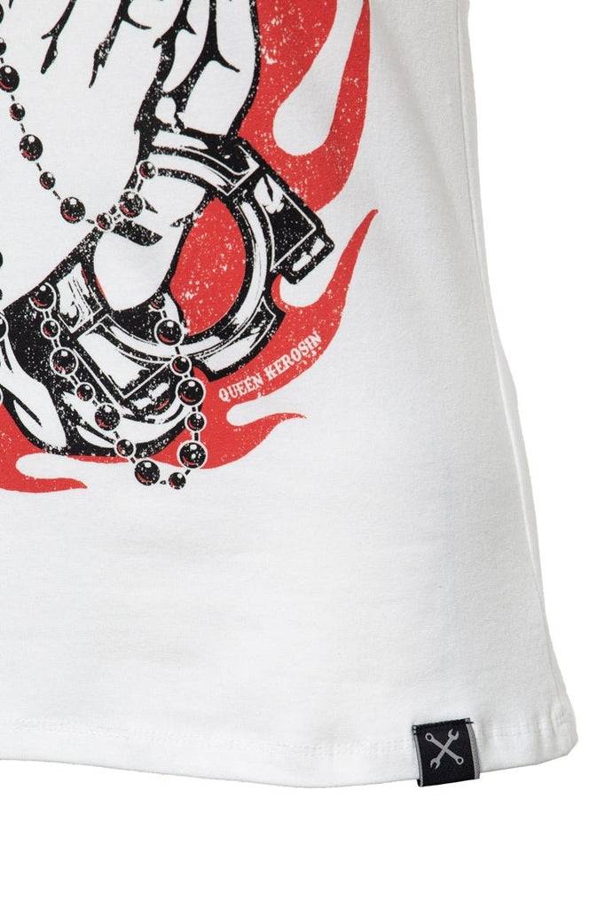 Queen Kerosin T-Shirt mit Frontprint «Street Prayer» Osterangebot