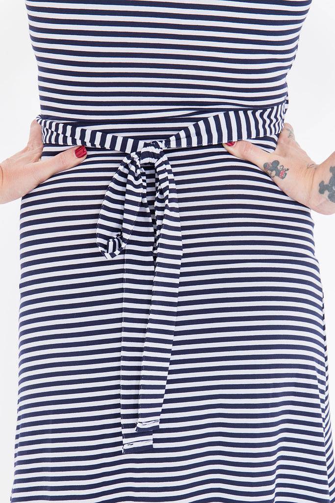 Queen Kerosin Sailor Dress mit süßer Schleife am Rücken «Mermaid» Blitzangebot