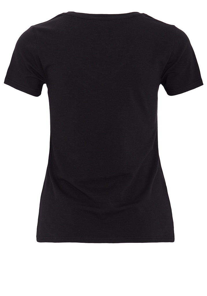 Queen Kerosin Kurzarm Shirt mit mehrfarbigem Retro-Print und Logo-Patch «Mans Ruin» Neuheiten