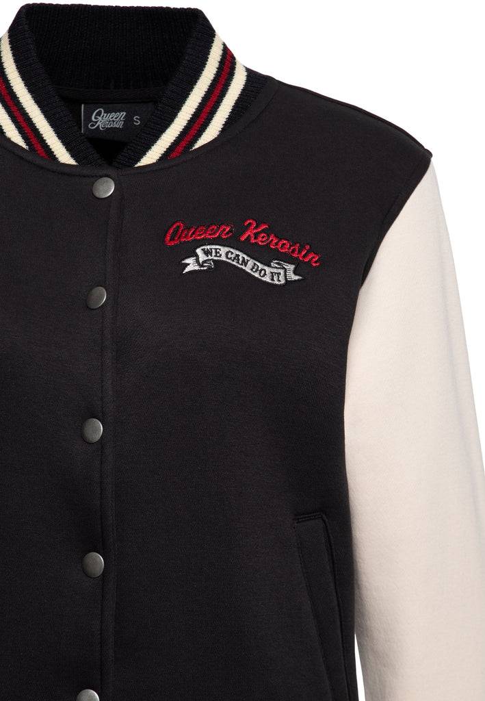 Queen Kerosin College Jacke «We Can Do It» Super Sparpreis