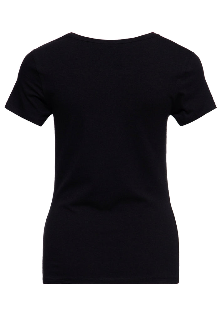 Queen Kerosin T-Shirt «Purr Kitty Purr» Neueste Stile