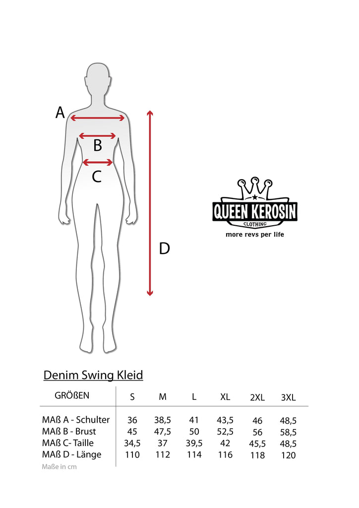 Queen Kerosin Workwear Swingkleid Bis zu 50% Rabatt