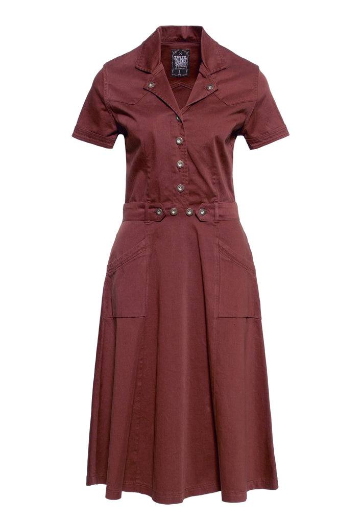 Queen Kerosin Workwear Swingkleid Bis zu 50% Rabatt