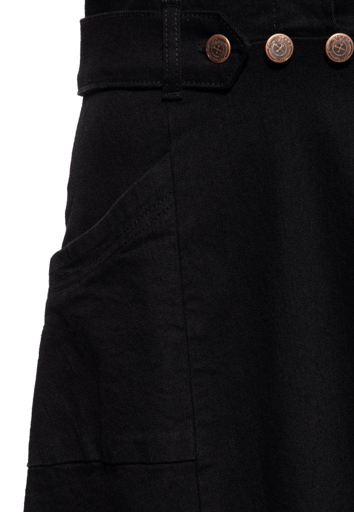 Queen Kerosin 50s Swing Jeanskleid mit Stickerei Bis zu 60% Rabatt