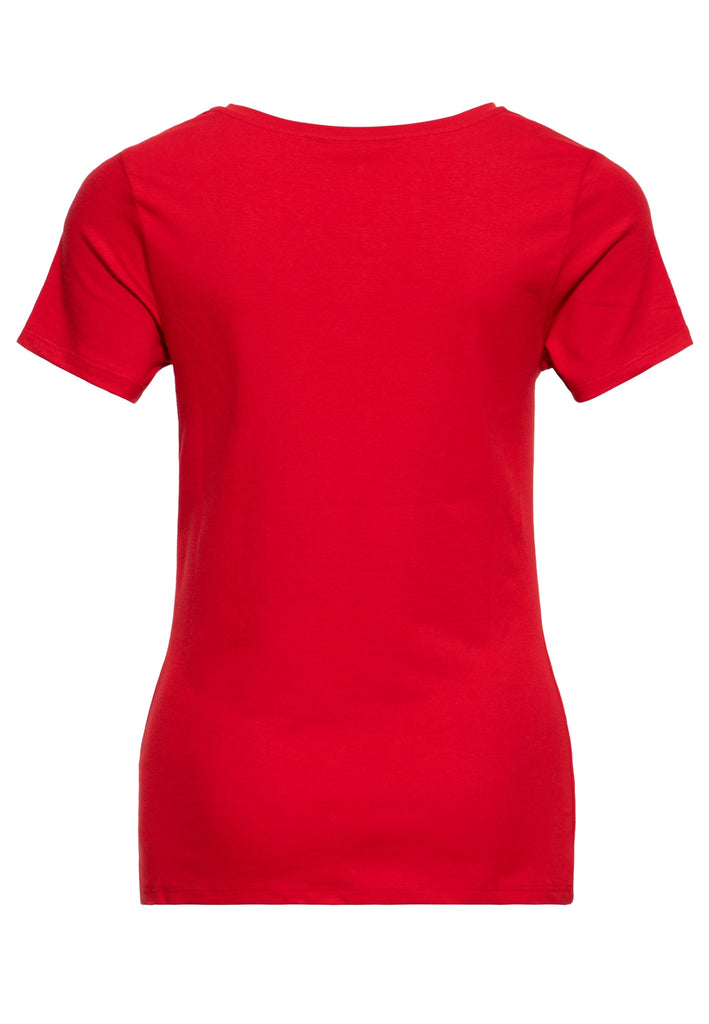 Queen Kerosin Print T-Shirt «You're my blood type» Bis zu 65% Rabatt