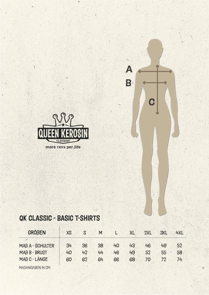 Queen Kerosin Print T-Shirt «You're my blood type» Bis zu 65% Rabatt