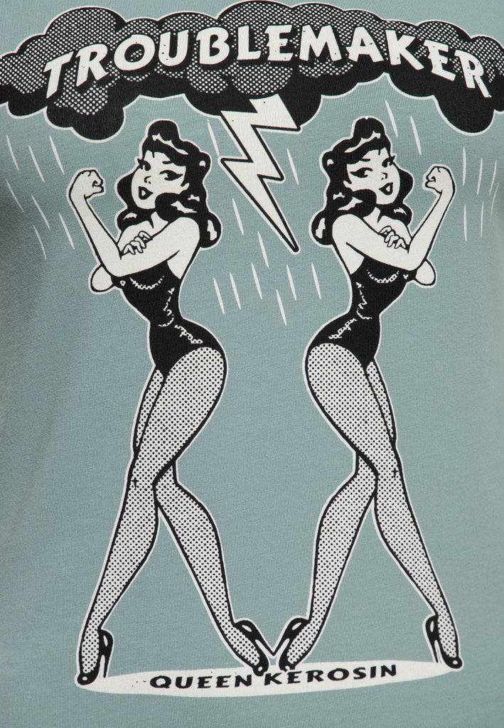 Queen Kerosin T-Shirt «Troublemaker» Nur für heute