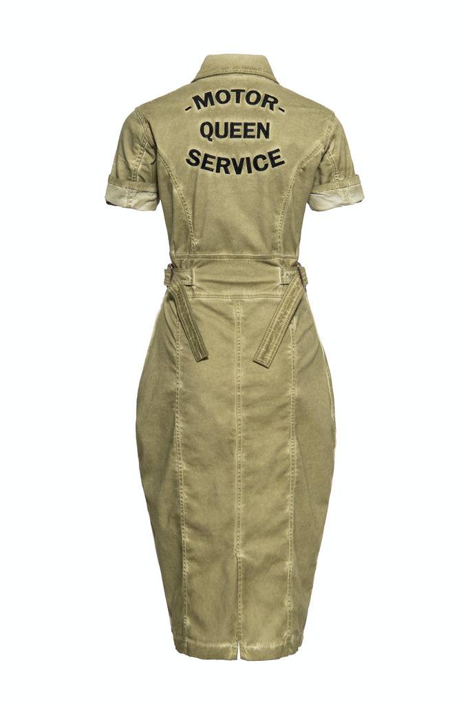 Queen Kerosin Jeanskleid «Motor Queen Service» Nur noch ein Tag übrig