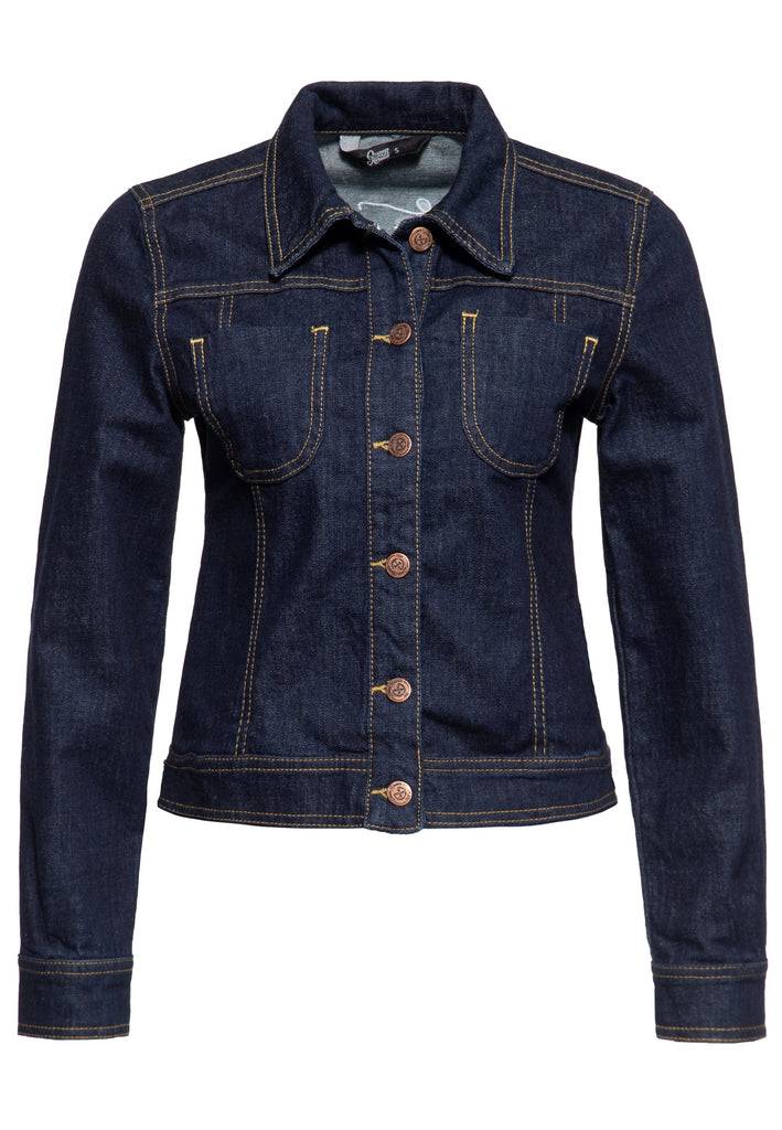 Queen Kerosin Denim Workwear Jacke «Rock'n'Roll Rebel Queen» Riesige Rabatte
