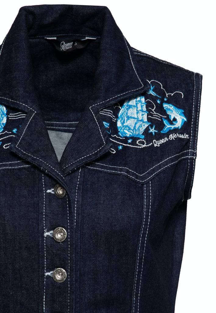 Queen Kerosin Denim Bleistiftkleid Begrenzt auf 3 Tage