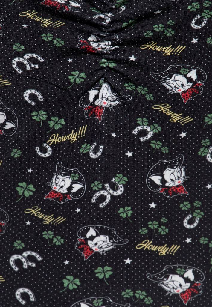 Queen Kerosin Allover-Print Swingkleid «Howdy» zollfrei