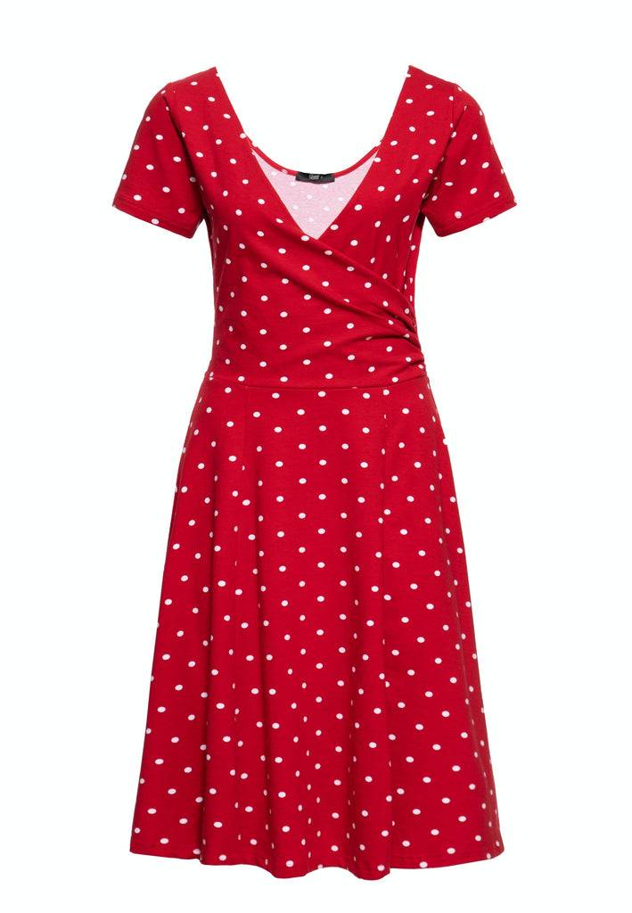 Queen Kerosin Swing Kleid in Wickel-Optik 50% Rabatt für begrenzte Zeit
