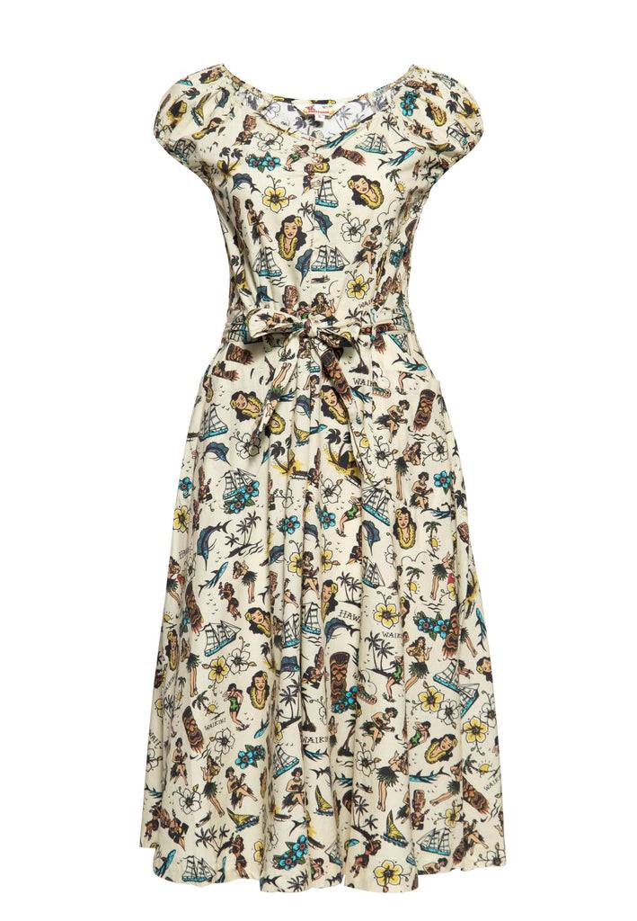 Queen Kerosin Swing Kleid «Hawaii» Hotsell