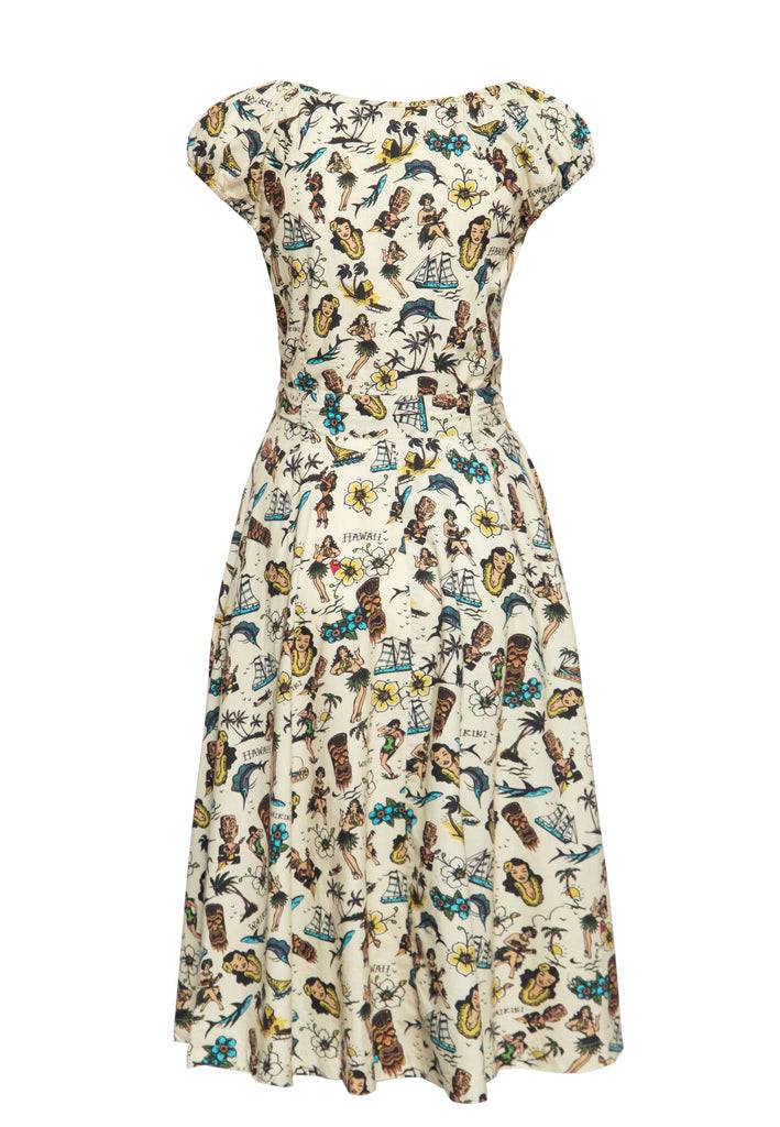 Queen Kerosin Swing Kleid «Hawaii» Hotsell