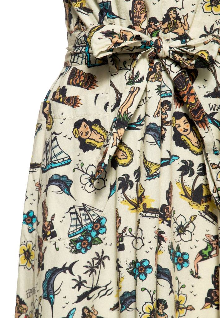 Queen Kerosin Swing Kleid «Hawaii» Hotsell