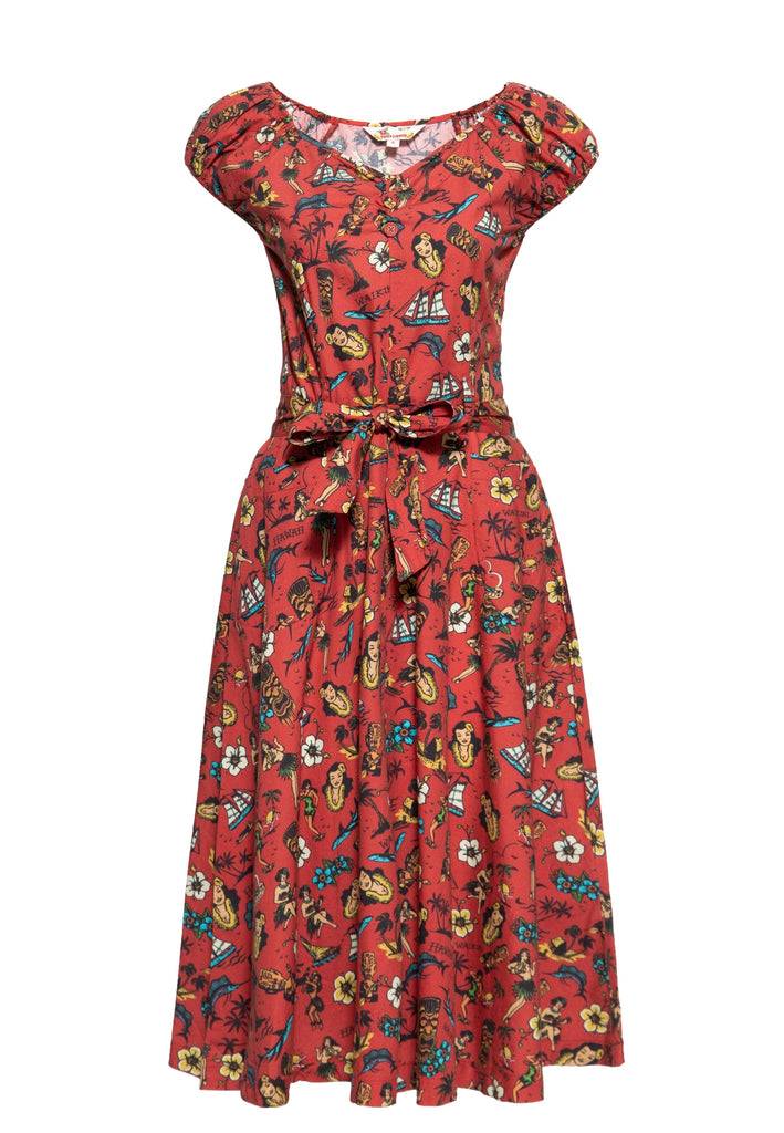 Queen Kerosin Swing Kleid «Hawaii» Hotsell