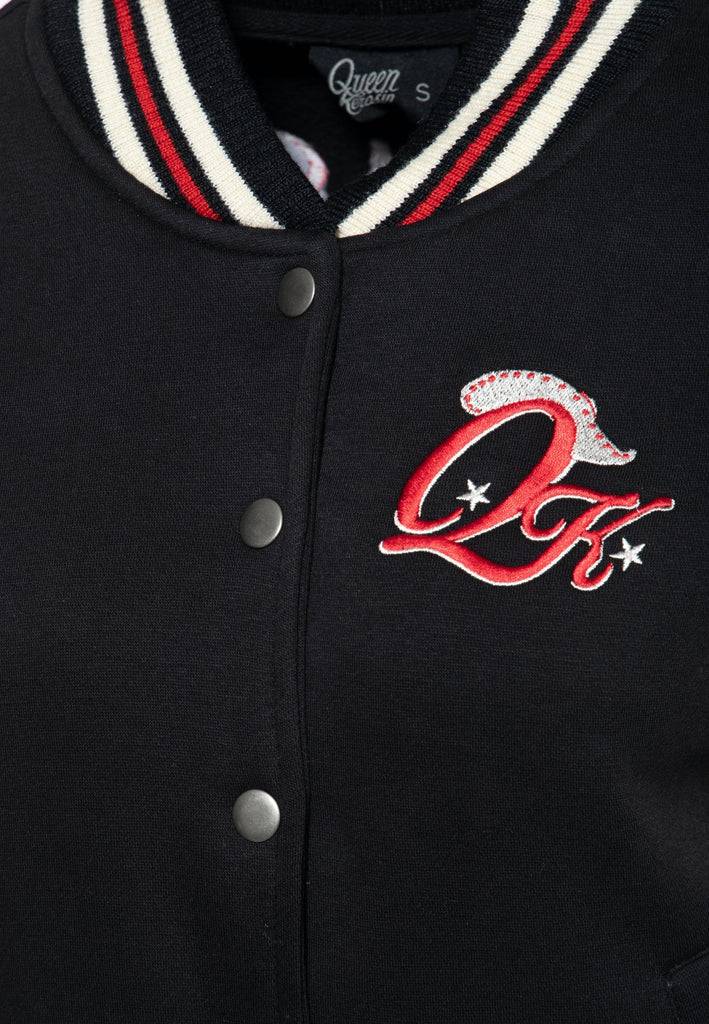 Queen Kerosin College Sweatjacke «Rebel at Heart» Fabrikpreis