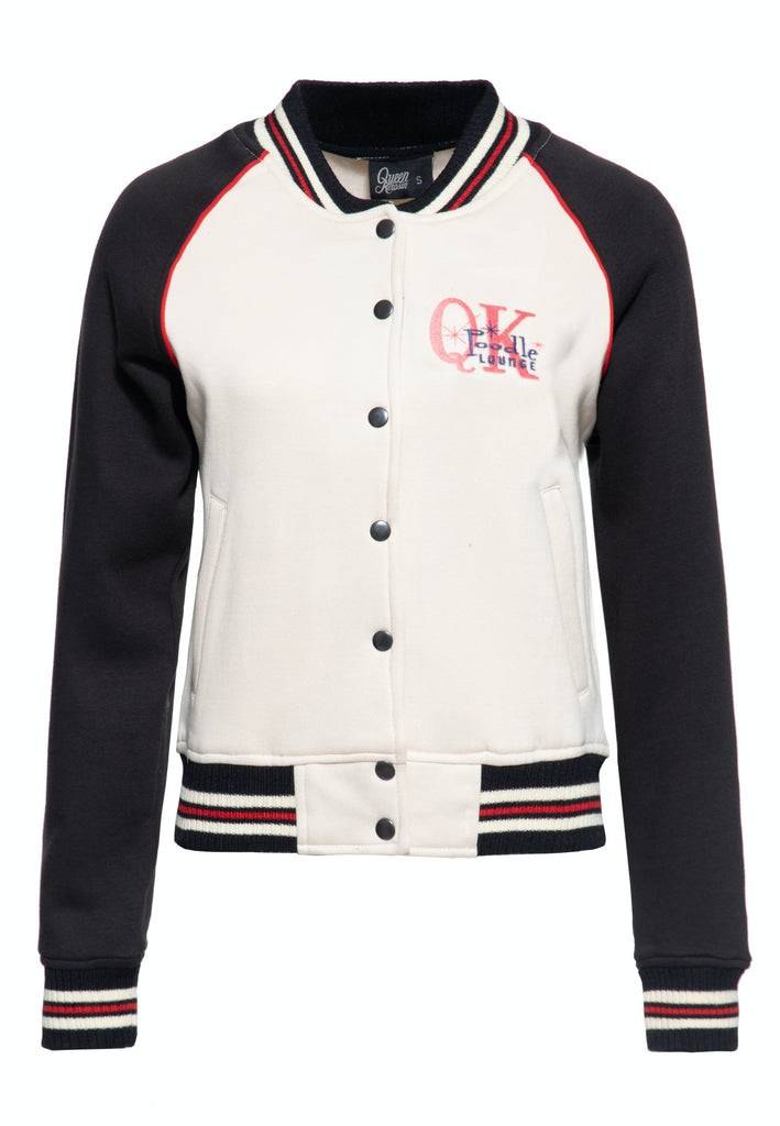 Queen Kerosin College Sweatjacke «Poodle Lounge» Rabatt