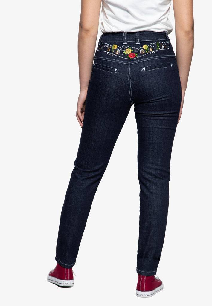 Queen Kerosin High Waist Jeanshose Günstig kaufen