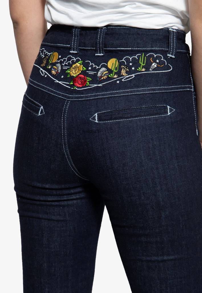 Queen Kerosin High Waist Jeanshose Günstig kaufen