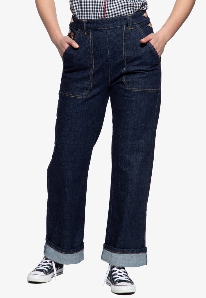 Queen Kerosin Marlene Fit Jeans Flash Sale