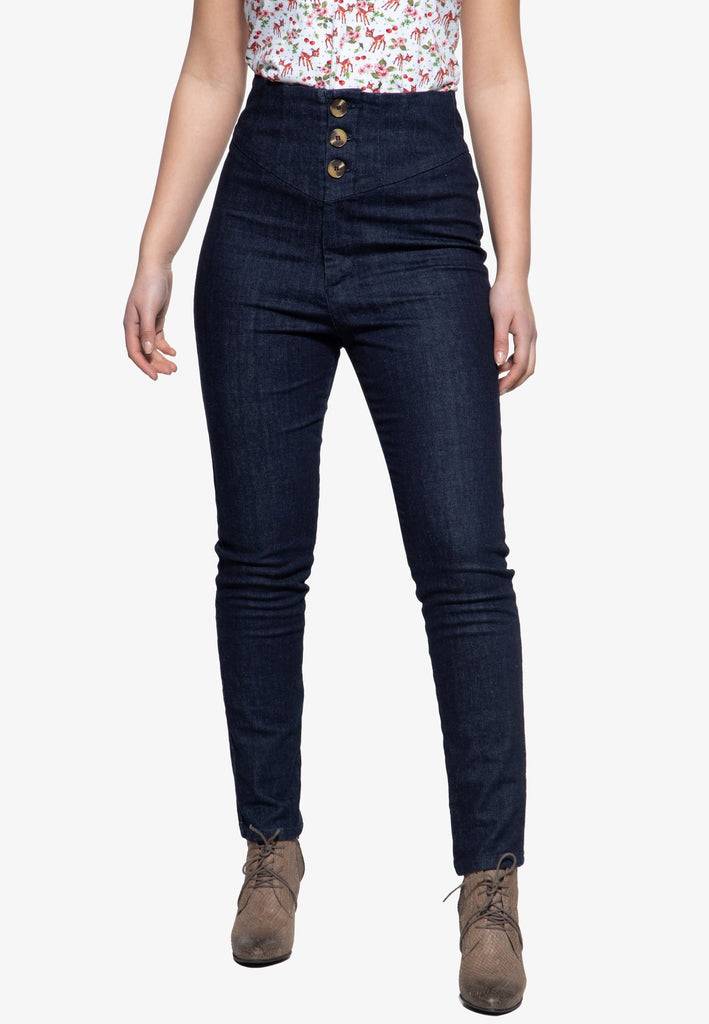 Queen Kerosin High Waist Jeanshose Begrenztes Angebot