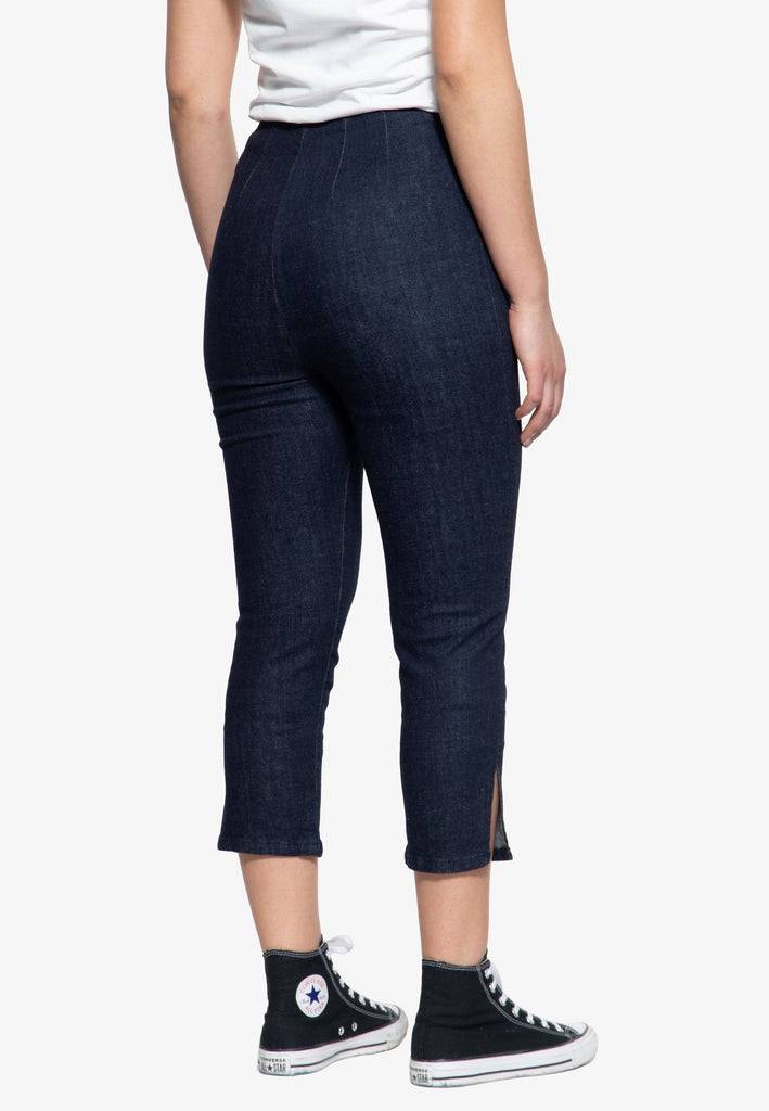 Queen Kerosin High Waist Capri Jeanshose Online Shopping