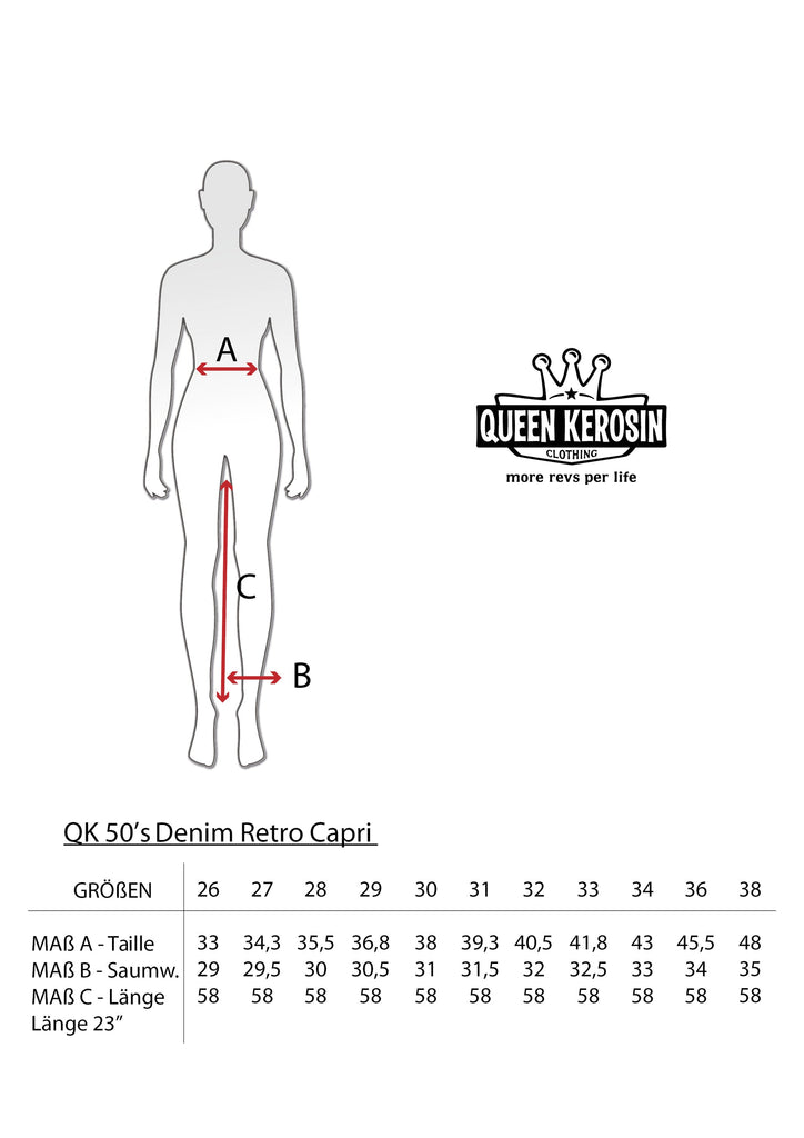 Queen Kerosin Capri Jeans Exklusivangebot