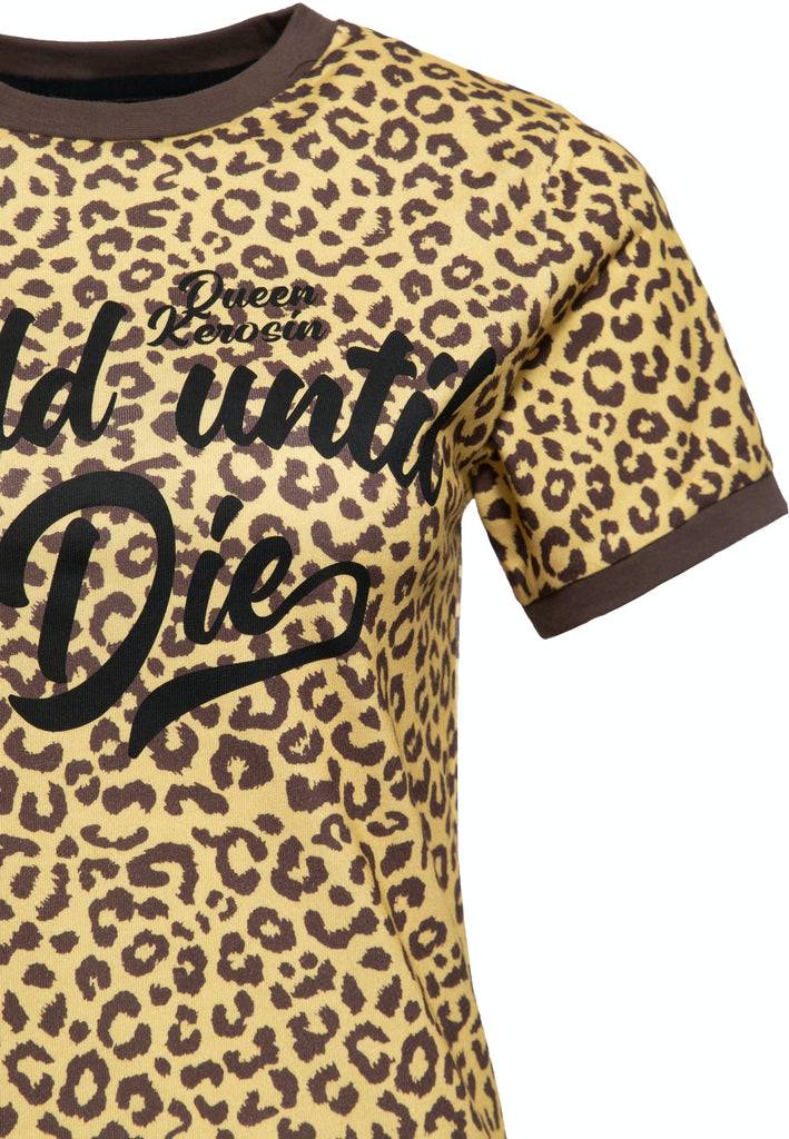 Queen Kerosin T-Shirt «Wild until I Die» Vatertagsangebot
