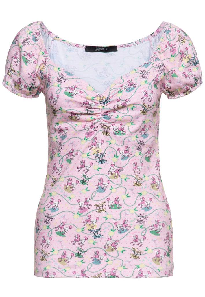 Queen Kerosin T-Shirt «Poodle» Neueste Mode
