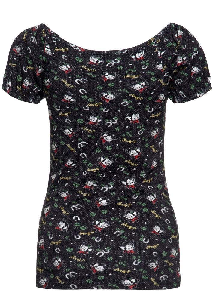 Queen Kerosin T-Shirt «Howdy» Zeitlich begrenztes Angebot