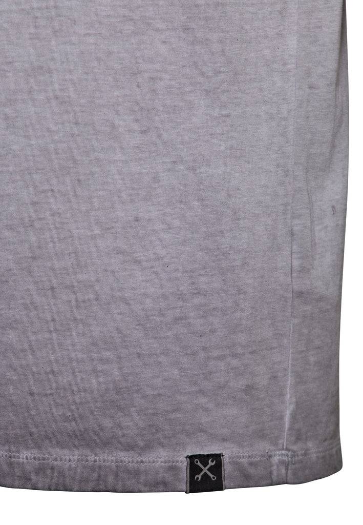 Queen Kerosin Oilwash T-Shirt «Loud & Fast» Räumungsverkauf
