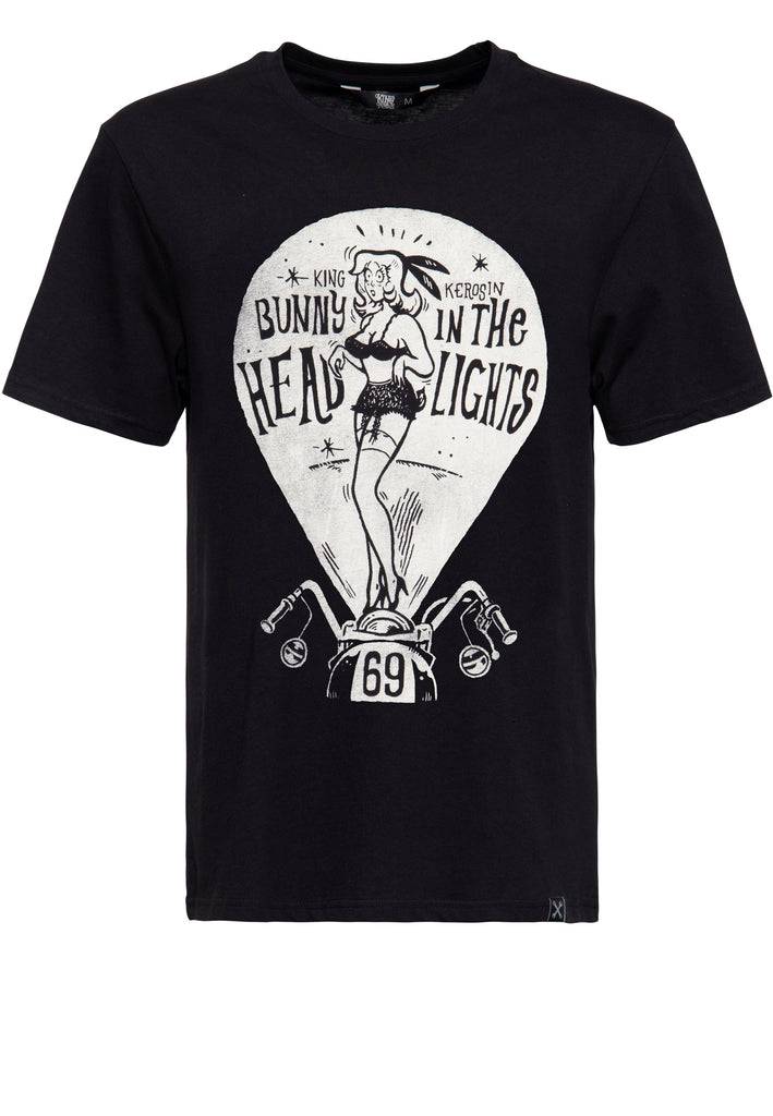 Queen Kerosin Classic T-Shirt «Bunny in the Headlights» Sonderangebote