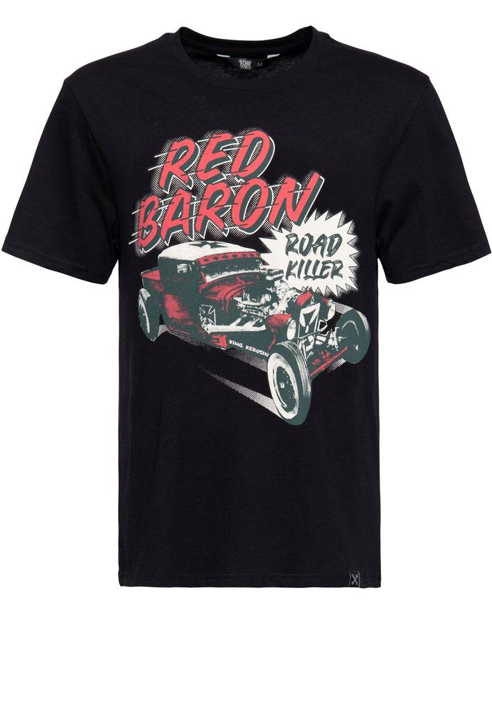 Queen Kerosin Classic T-Shirt «Red Baron Roadkiller» Riesige Ersparnisse