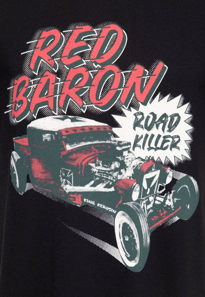Queen Kerosin Classic T-Shirt «Red Baron Roadkiller» Riesige Ersparnisse