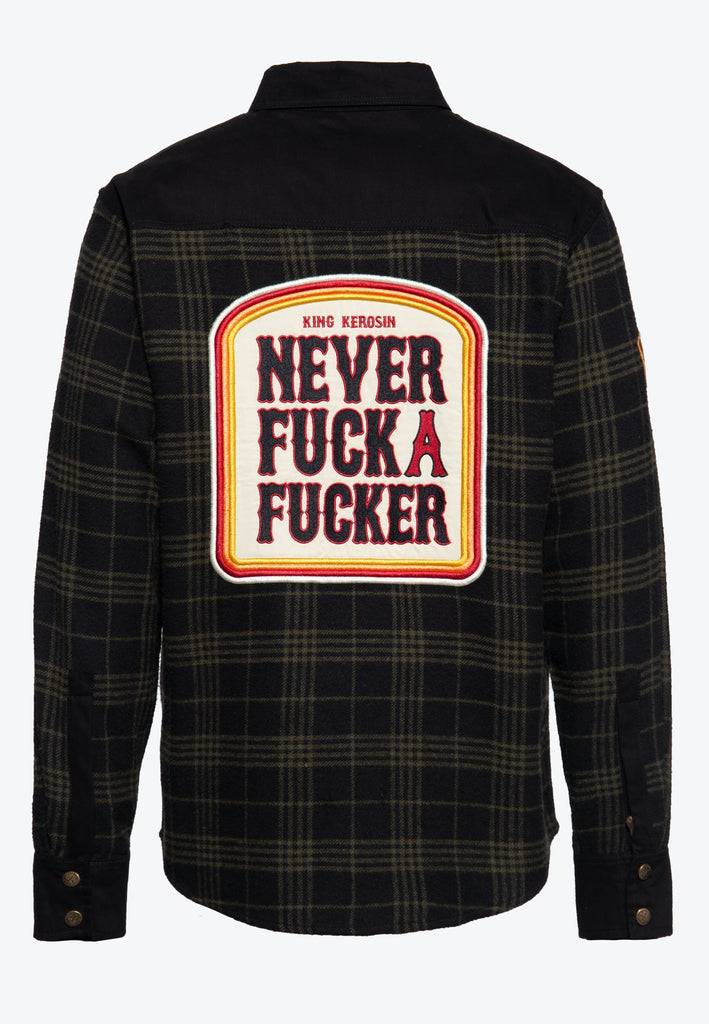 Queen Kerosin Funktionshemd «K.K. Adventure Gear - Never fuck a fucker» Letzte 3 Tage