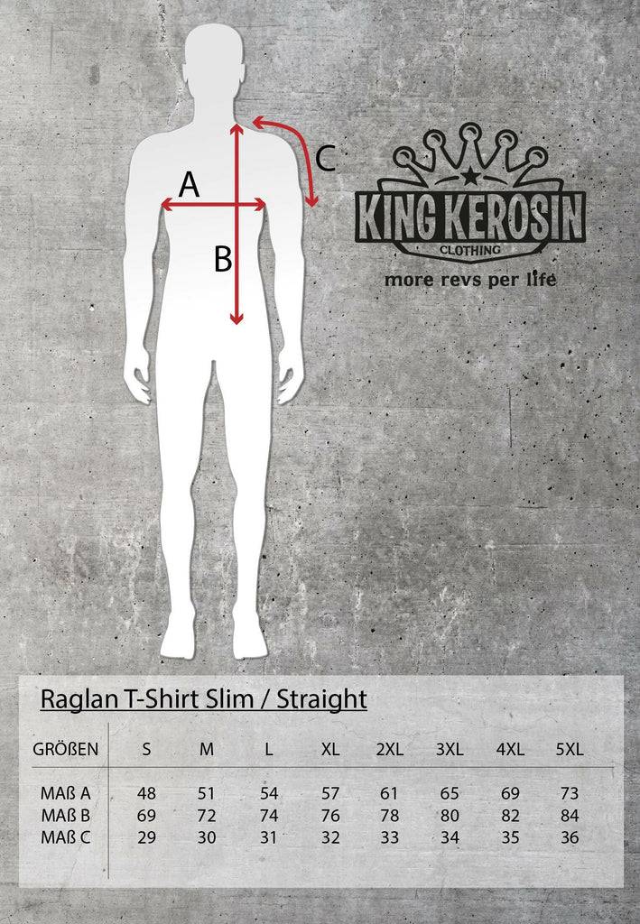 Queen Kerosin Longsleeve mit gestreiften Ärmeln und Stickerei im Rücken «Tough as Nails» Letzter Tag