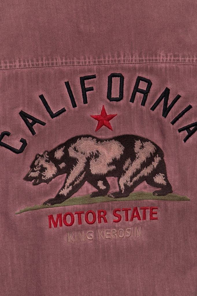 Queen Kerosin Authentisches Langarmhemd «California Bear» Bis zu 55% Rabatt