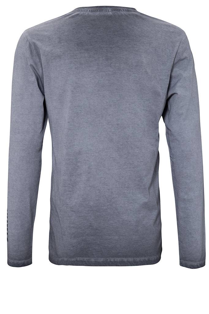 Queen Kerosin Longsleeve Shirt mit Prints und Oilwash-Effekten «Death Dealer» Discount Store für neue Produkte
