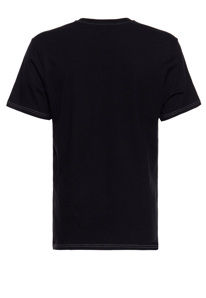 Queen Kerosin T-Shirt mit Print und farbigen Absteppungen «Chopper Sh*t» Black Friday Preise