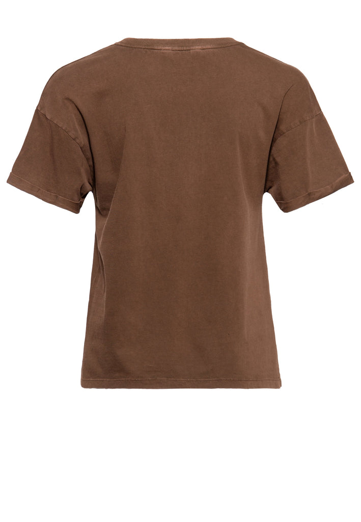 Queen Kerosin Acidwash T-Shirt «Free Born» Blitzverkäufe