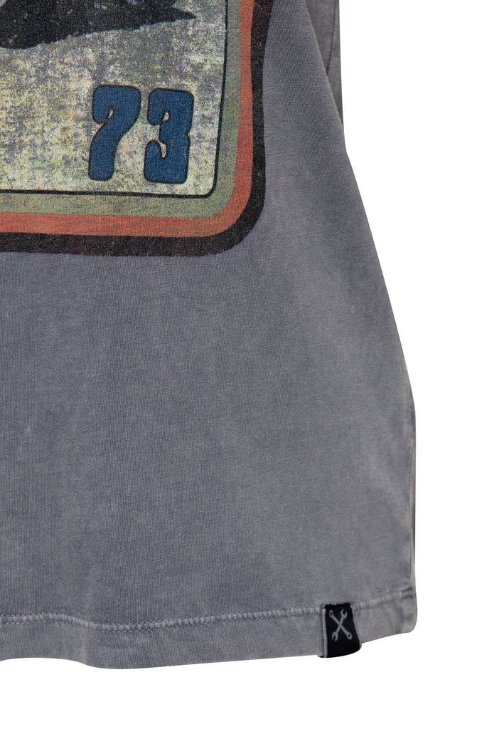 Queen Kerosin Acidwash T-Shirt «Arizona Queen» Limitierter Zeitrabatt
