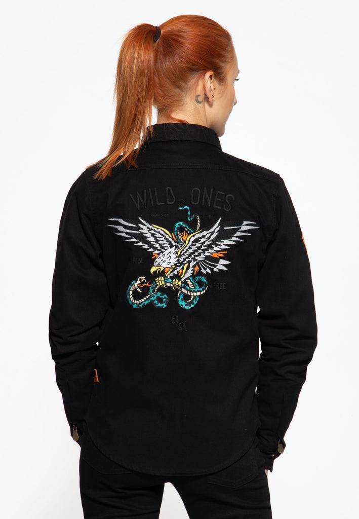 Queen Kerosin Funktionshemd «Wild Ones Ride Free» Black Friday