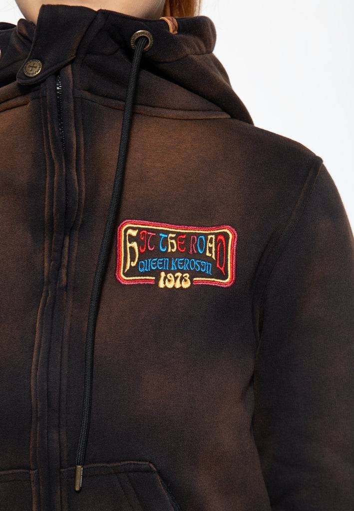 Queen Kerosin Sweatjacke «Hit the Road Queen» Weihnachtsangebot
